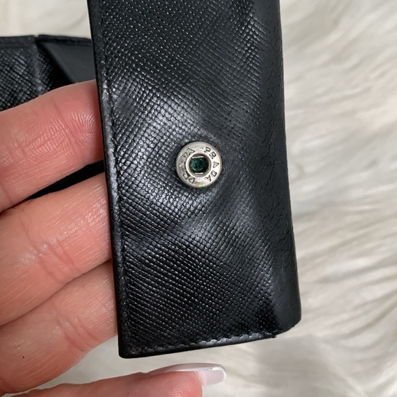 Authentic Prada vintage black leather coin pouch - Picture 13 of 17